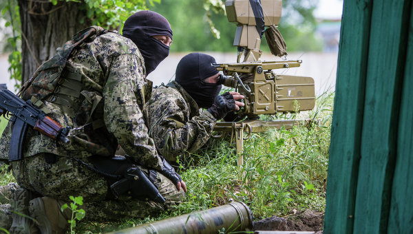 Луганские ополченцы идут на помощь своим братьям в Славянск