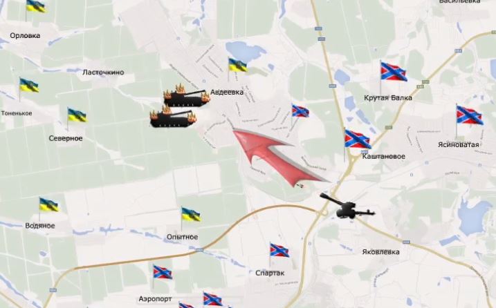 Видеообзор карты боевых действий в Новороссии за 6 февраля