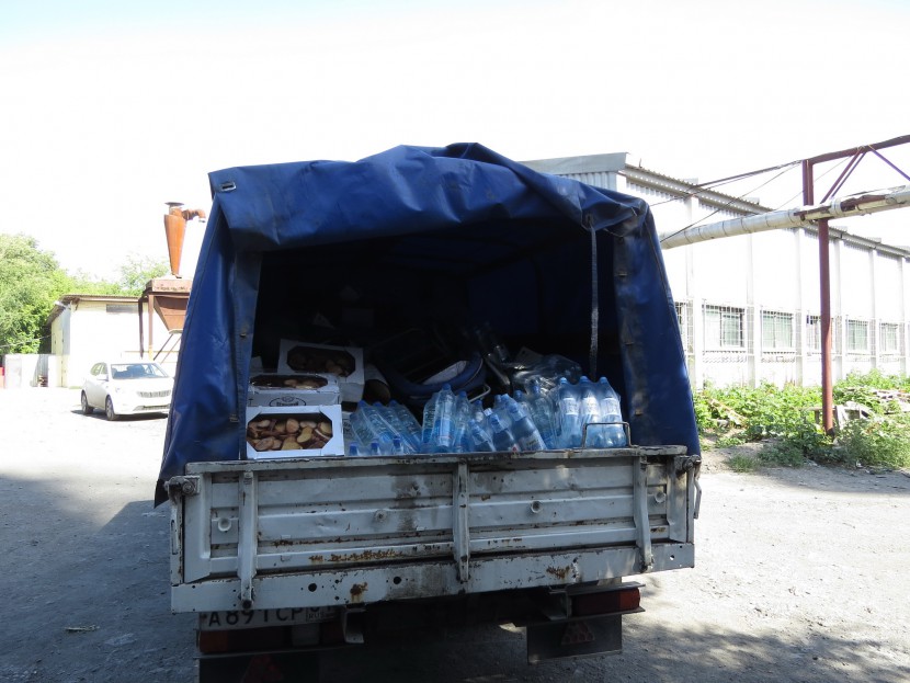 Отчет о доставке гуманитарной помощи беженцам в городе Шахты