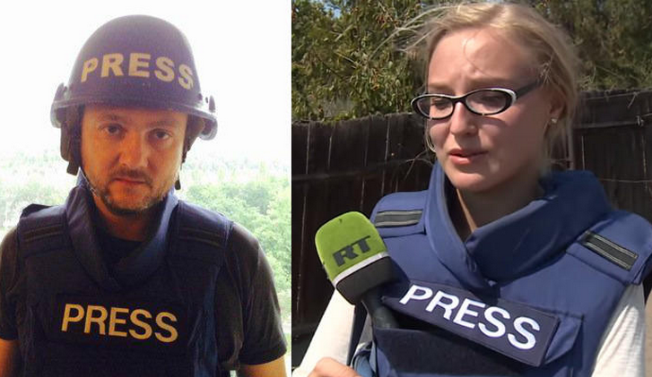 Журналисты RT попали под обстрел в районе Углегорска