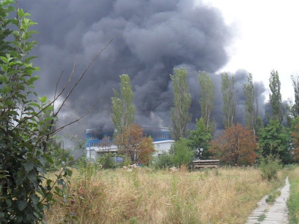 Утренний обстрел Донецка. Фото очевидца