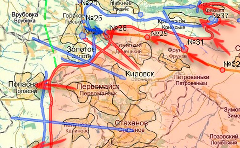Карта Первомайск
