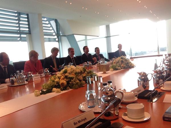 В Берлине начались переговоры Порошенко, Меркель и Олланда