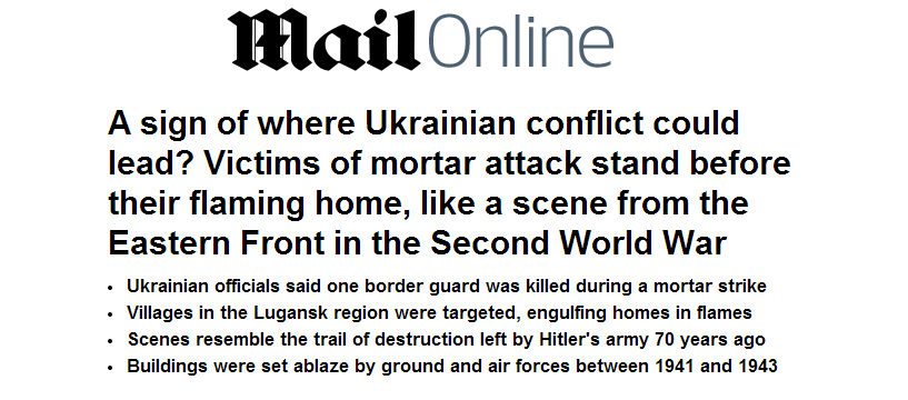Британские СМИ сравнили тактику украинских карателей со стратегией немцев в 1941 году