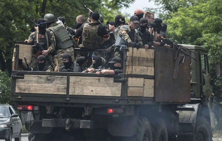 Национальная гвардия Украины бежит из Мариуполя