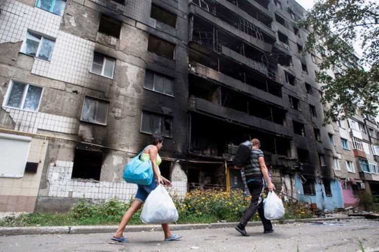 Жители, покинувшие Донецк из-за обстрелов, возвращаются в родной город