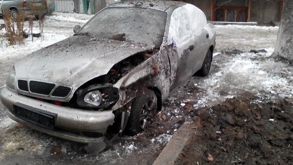 Результат ночного обстрела карателей Куйбышевского района Донецка (фото)
