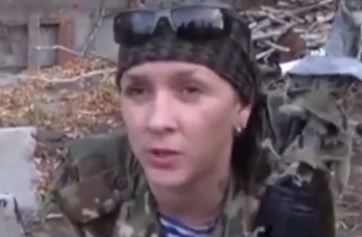 Девушка-снайпер ДНР с позывным "ВАСЯ"  (видео)