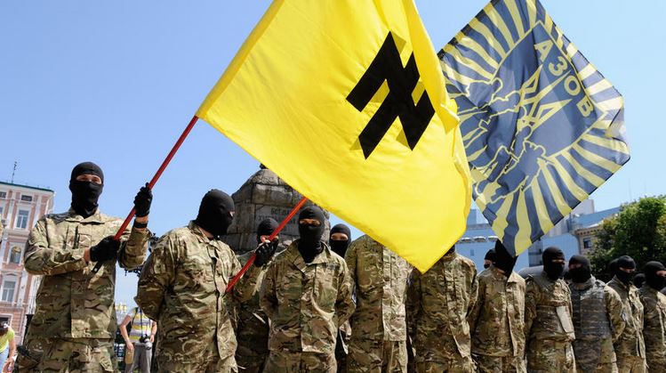 Против ополченцев Новороссии сражаются неонацисты и иностранные наёмники из карательного батальона «Азов»