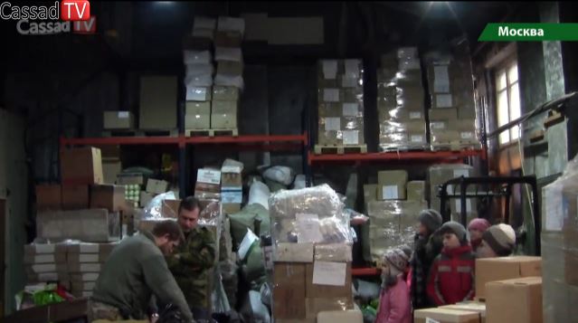 Видеорепортаж Cassad-TV: Гуманитарная помощь от Движения "Новороссия"