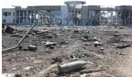 Донецкий аэропорт после боя