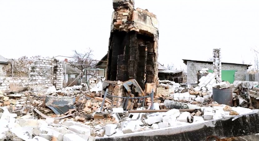 Станица Луганская разрушенные дома 9