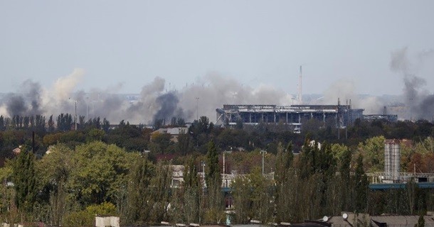 В центре Донецка снова слышны звуки артиллерийских разрывов