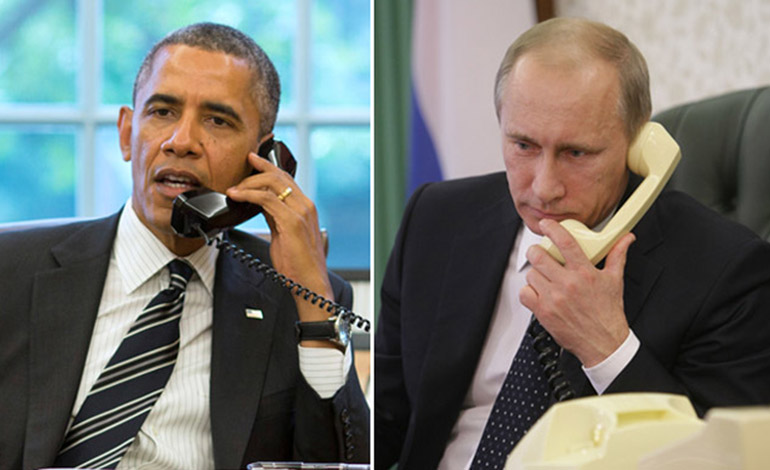 Владимир Путин и Барак Обама впервые за полгода поговорили по телефону
