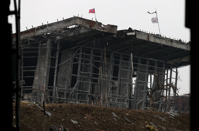 Аэропорт Донецка после прекращения огня