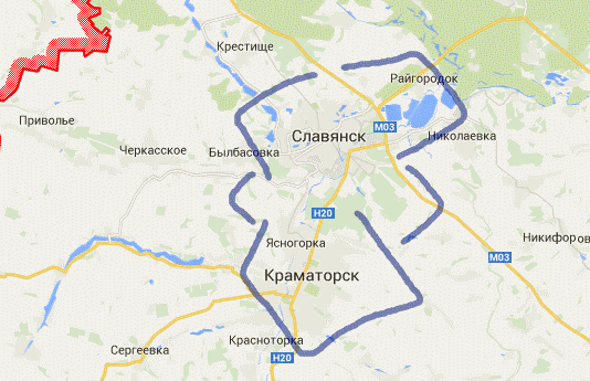 Карта боевых действий в Новороссии на 24 февраля (от novorus)