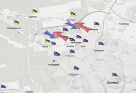 Видеообзор карты боевых действий в Новороссии за 26 февраля