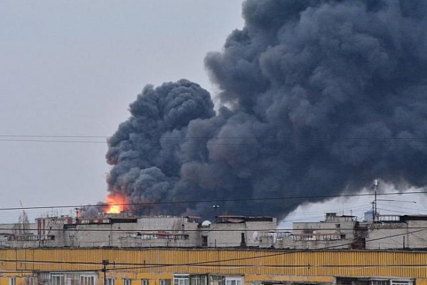 пожар на заводе в Днепропетровской обл