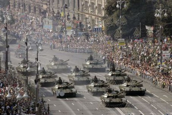 парад на день независимости в Киеве