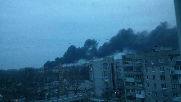 Пожар на механическом заводе в Днепропетровской области