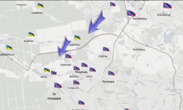 Видеообзор карты боевых действий в Новороссии за 1 апреля