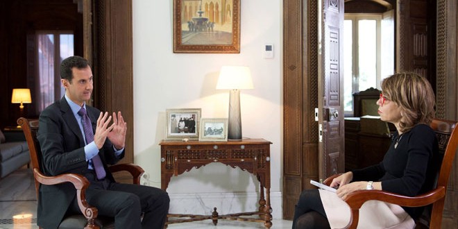 Президент САР Башшар Аль-Асад: Великобритания и Францияне не заинтересованы в борьбе с терроризмом