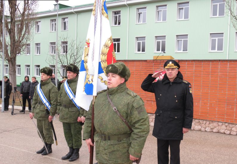 Бригада береговой обороны в Крыму получила знамя