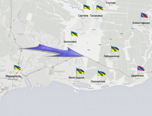 Видеообзор карты боевых действий в Новороссии за 10 марта