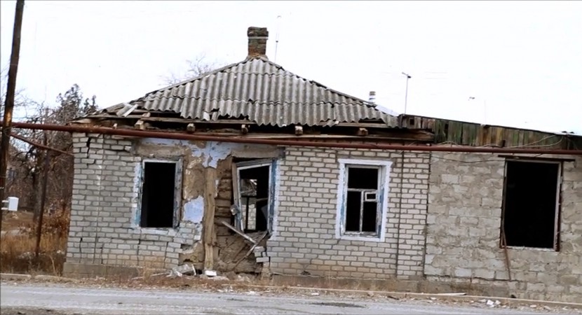 Станица Луганская разрушенные дома 7