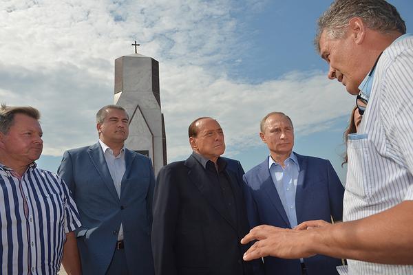 МИД Украины обвинил Путина и Берлускони в «нарушении порядка въезда» в Крым