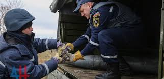 В Амвросиевском районе ДНР за сутки найдено почти 240 неразорвавшихся артснарядов