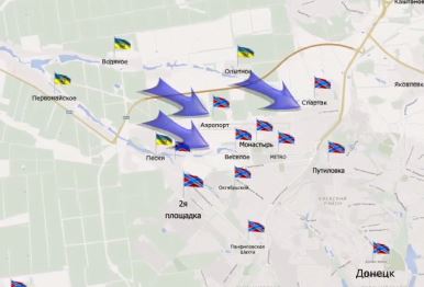 Видеообзор карты боевых действий в Новороссии за 9 марта