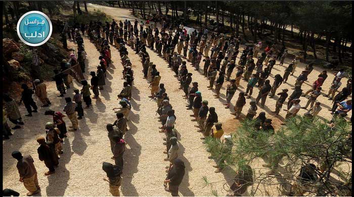 "Джебхат ан-Нусра" показала лагерь подготовки боевиков в сирийской провинции Идлеб. Фото
