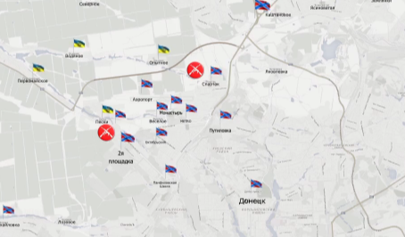 Видеообзор карты боевых действий в Новороссии за 31 марта