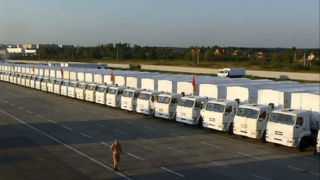 Второй гуманитарный конвой стоит в Ростовской области. Украина не дает разрешение на доставку