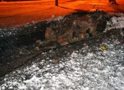 В Харькове взорвали памятный крест боевикам УПА