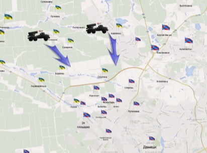 Видеообзор карты боевых действий в Новороссии за 11 февраля