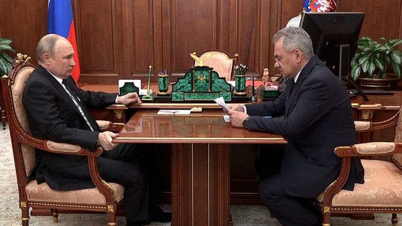 Полная версия встречи Владимира Путина с министром обороны Сергеем Шойгу