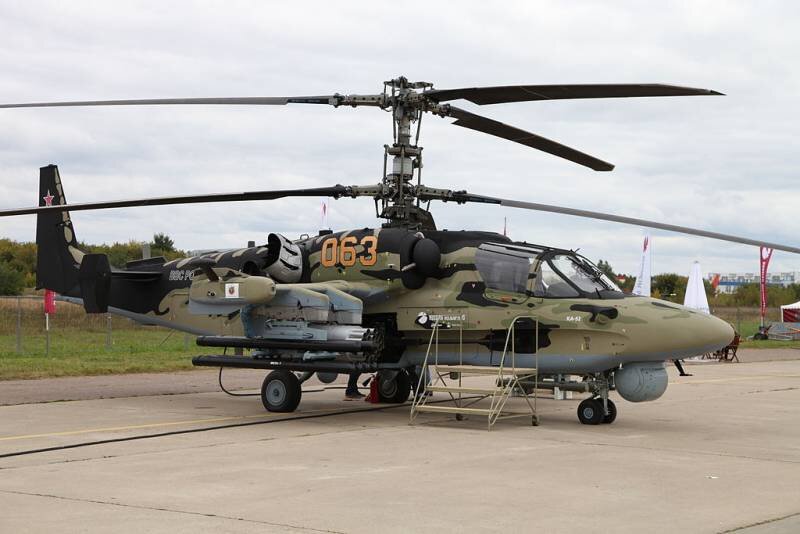 Минобороны РФ продемонстрировало боевую работу вертолетов Ка-52 «Аллигатор» ВКС России
