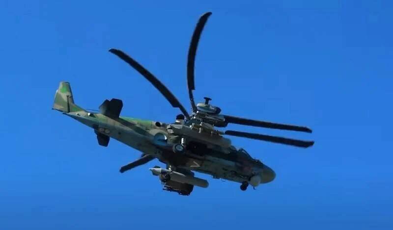 Вертолёт Ка-52 при нанесении ударов обнаружил угрожавшую ему немецкую ЗСУ «Гепард»