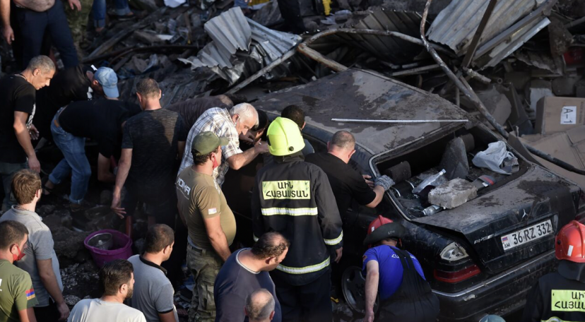 Россиянка числится в списке пропавших без вести после взрыва в ТЦ в Ереване