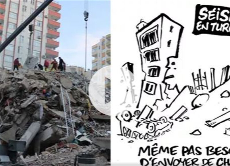 Журнал Charlie Hebdo решил поглумиться над землетрясением в Турции