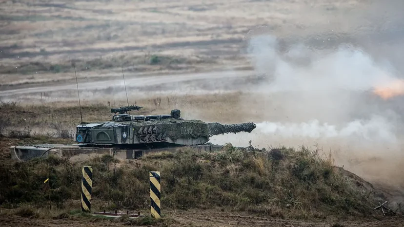 СМИ: немецкие танки Leopard позорно окончили свое существование в зоне СВО при первой обкатке