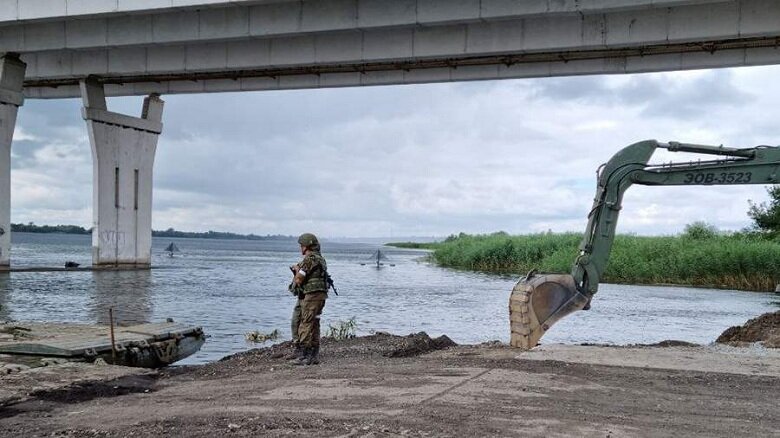 Днепровский плацдарм: Спасаясь от ударов наших войск, бандеровцы уходили по воде
