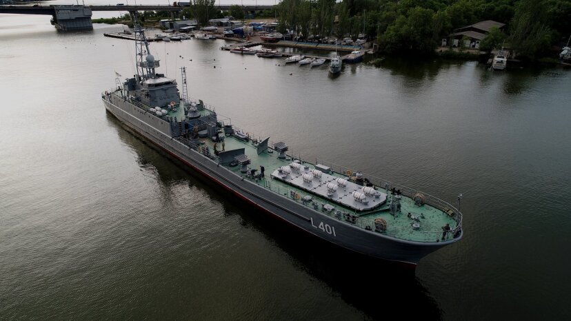 В Одессе потоплен десантный корабль "Юрий Олефиренко"