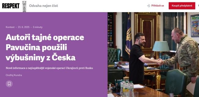 В рамках украинской операции «Паутина» ключевую роль сыграла Чехия